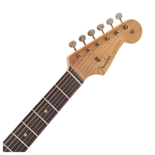 Fender Custom Shop 2026 Collection Time Machine Series '60 Stratocaster JRN, Aged Candy Apple Red - headstock