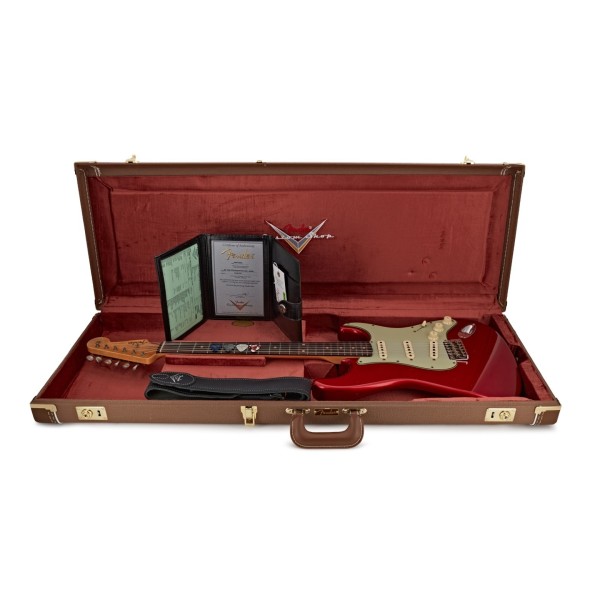 Fender Custom Shop 2026 Collection Time Machine Series '60 Stratocaster JRN, Aged Candy Apple Red - guitar in case