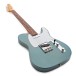 Fender Custom Shop '61 Telecaster DLX Closet Classic 3A RW Fingerboard, Super Aged Lake Placid Blue - angled shot