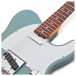 Fender Custom Shop '61 Telecaster DLX Closet Classic 3A RW Fingerboard, Super Aged Lake Placid Blue - upper frets