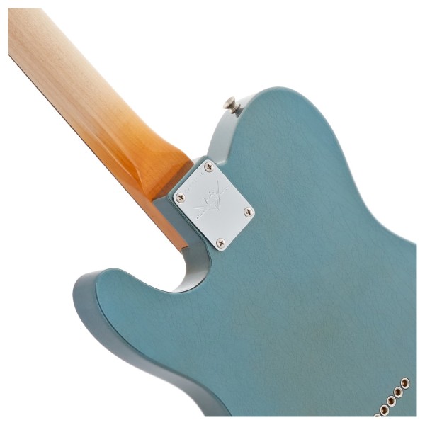 Fender Custom Shop '61 Telecaster DLX Closet Classic 3A RW Fingerboard, Super Aged Lake Placid Blue - neck joint