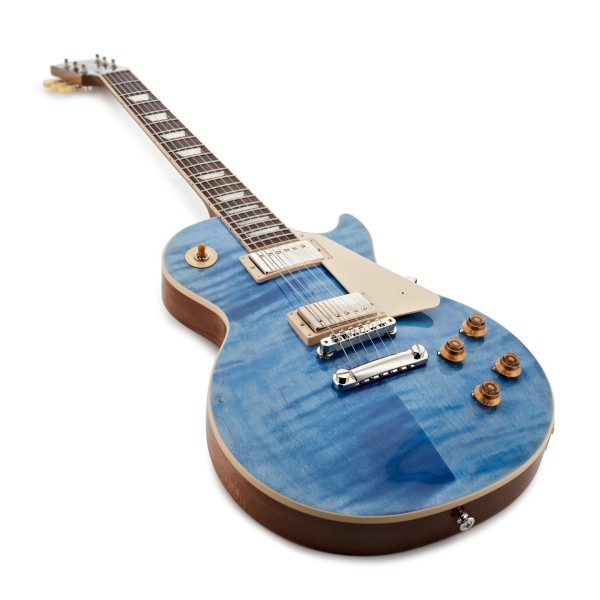 Gibson Les Paul Standard 50s Figured Top, Ocean Blue #207560058 - angled shot