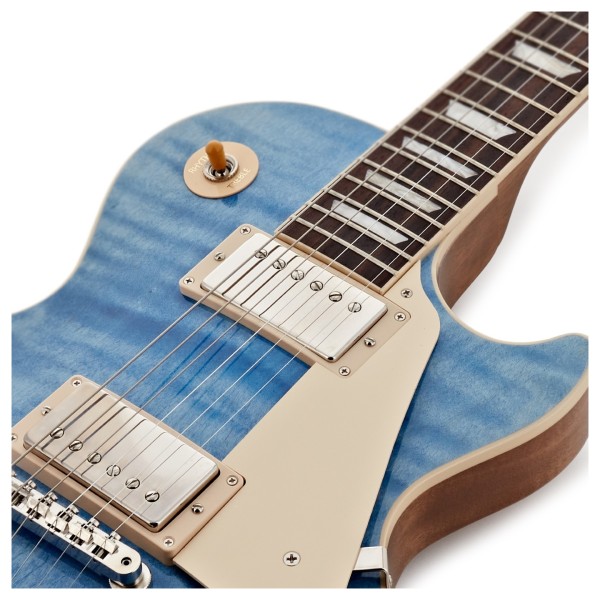 Gibson Les Paul Standard 50s Figured Top, Ocean Blue #207560058 - upper frets