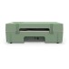 Victrola Re-Spin Suitcase Bluetooth Record Player, Basil Green - Angled