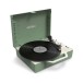 Victrola Re-Spin Suitcase Record Player, Basil Green - Angled