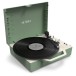 Victrola Re-Spin Suitcase Record Player, Basil Green - Angled