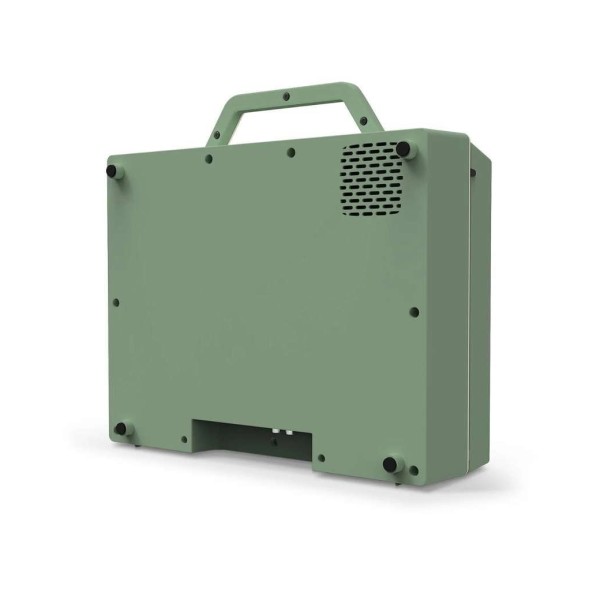 Victrola Re-Spin Suitcase Record Player, Basil Green - Rear