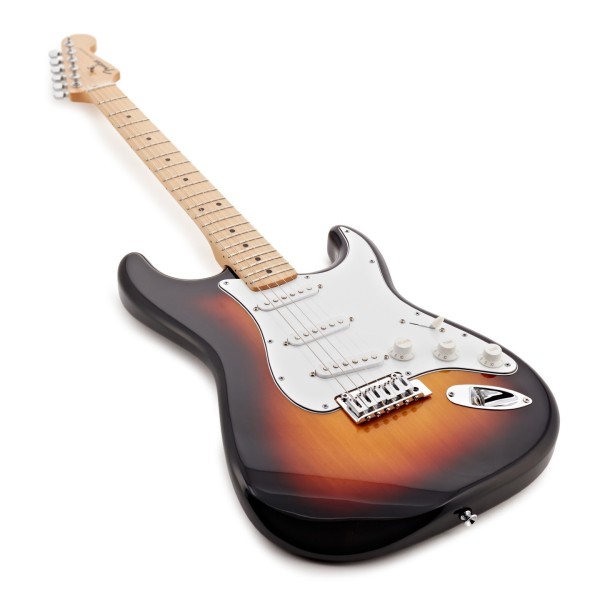 Fender Limited Edition Standard Stratocaster, Maple Fingerboard, 3-Color Sunburst - angled shot