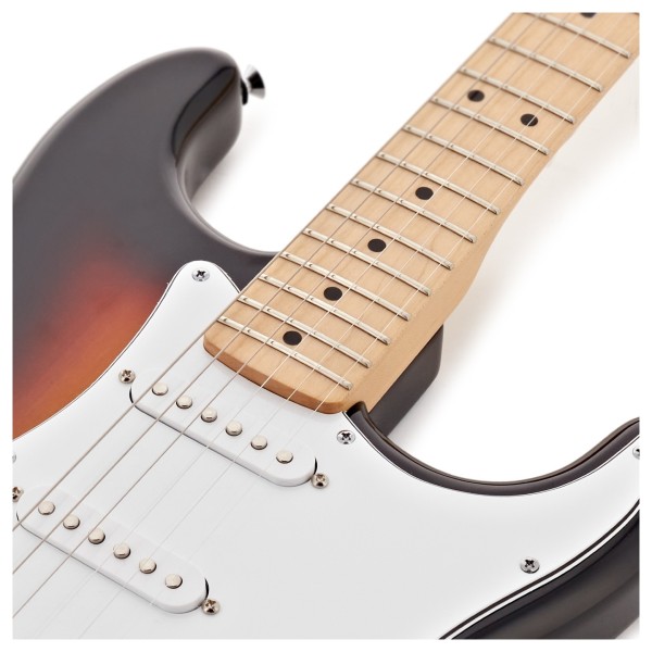 Fender Limited Edition Standard Stratocaster, Maple Fingerboard, 3-Color Sunburst - upper frets