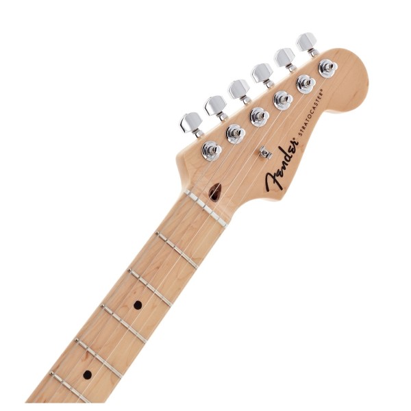 Fender Limited Edition Standard Stratocaster, Maple Fingerboard, Black - headstock