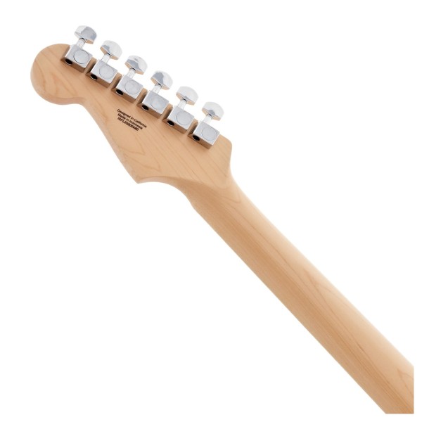 Fender Limited Edition Standard Stratocaster, Maple Fingerboard, Black - back of headstock