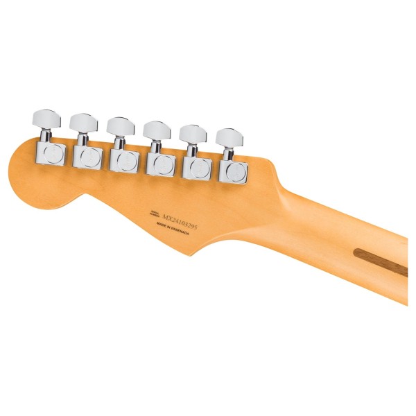 Fender Player II Modified Stratocaster HSS Floyd Rose RW, 3 Tone Sunburst headstock back 