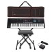 Roland Juno D-7 76 Key Portable Synthesizer Bundle - Full Package