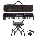 Roland Juno D-8 88 Key Portable Synthesizer Bundle