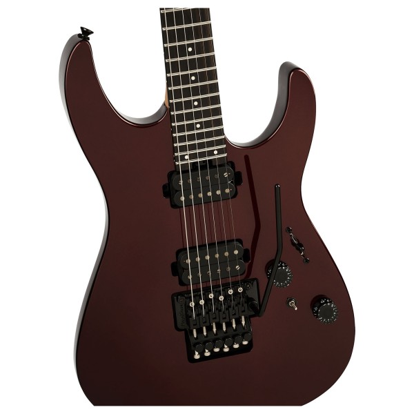 Charvel Pro-Mod Plus Dinky DK24 HH FR EB, Ebony Fingerboard, Crimson Eclipse - hardware