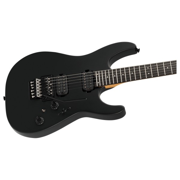 Charvel Pro-Mod Plus Dinky DK24 HH FR EB, Ebony Fingerboard, Satin Black - body