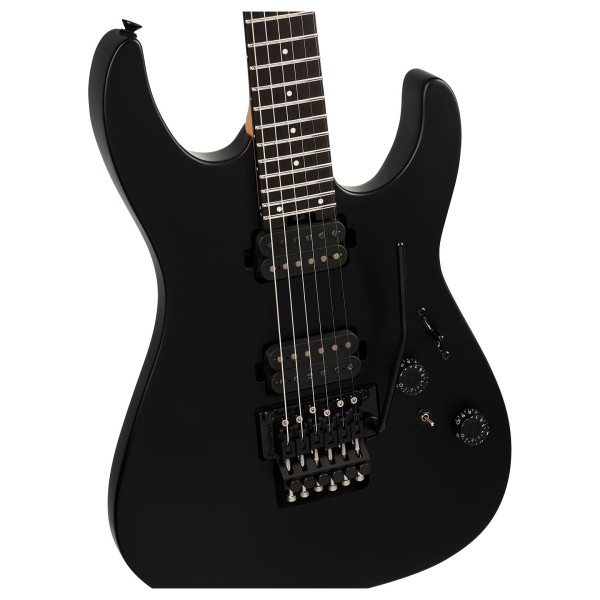 Charvel Pro-Mod Plus Dinky DK24 HH FR EB, Ebony Fingerboard, Satin Black - hardware