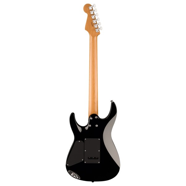 Charvel Pro-Mod Plus Dinky DK24 HSS 2PT EB QM, Ebony Fingerboard, Amber Tiger Eye - back