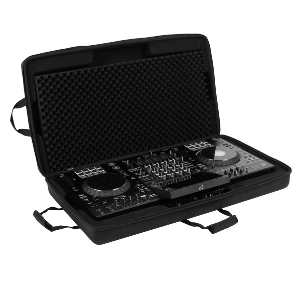 XDJ-AZ Case with Wheels, Black - Angled Open (XDJ-AZ Not Included)