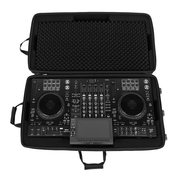 AlphaTheta XDJ-AZ DJ Controller Case with Wheels, Black - Top Open (XDJ-AZ Not Included)
