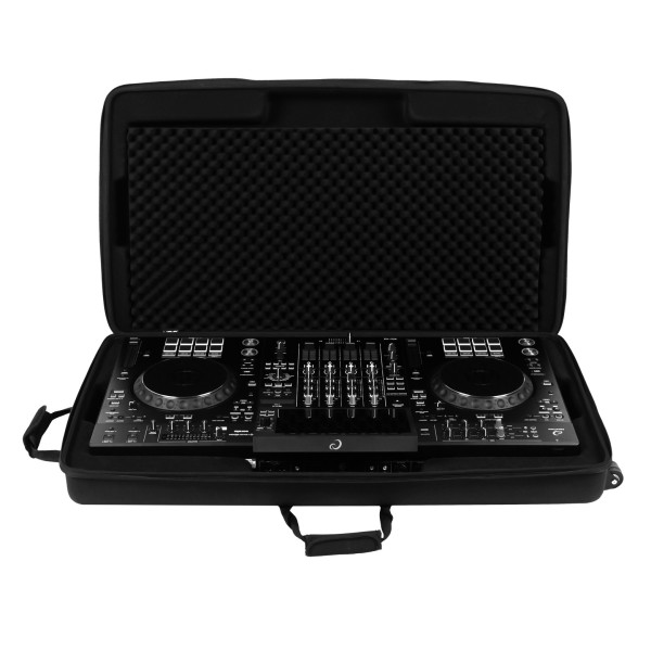 UDG Creator AlphaTheta XDJ-AZ Hardcase Black Plus (Wheels) - Rear Open (XDJ-AZ not included)