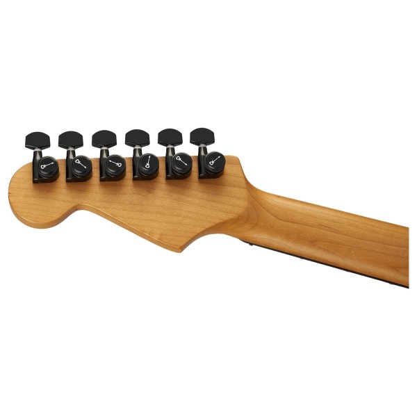Charvel Pro-Mod Plus Dinky DK24 HH HT EB, Ebony Fingerboard, Crème White - back of headstock