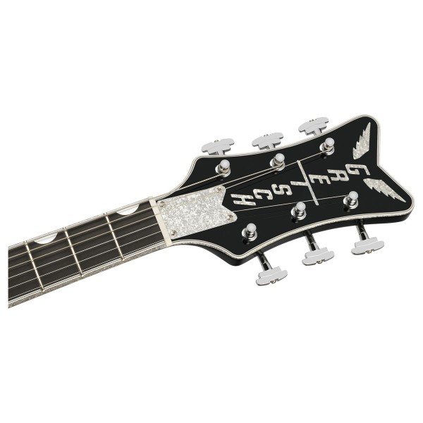 Gretsch G6134T-58 Limited Edition Penguin with String-Thru Bigsby, Light Blue Pearl - headstock