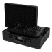 AlphaTheta DJM-V5 Mixer Flight Case, Black - Angled Open (DJM-V5 Not Included)
