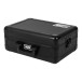 UDG Ultimate AlphaTheta RMX-Ignite Aluminum Flight Case, Black - Angled Flat Closed
