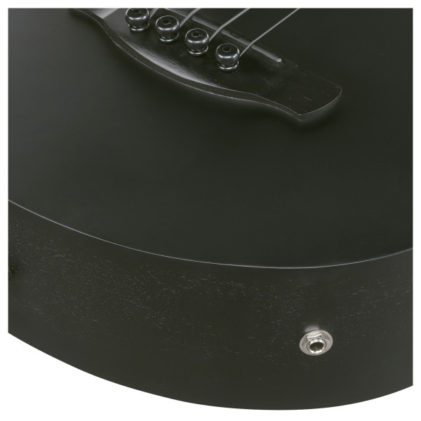 Ibanez AEGB420-BOT 4-String Acoustic Bass, Black Out - jack socket