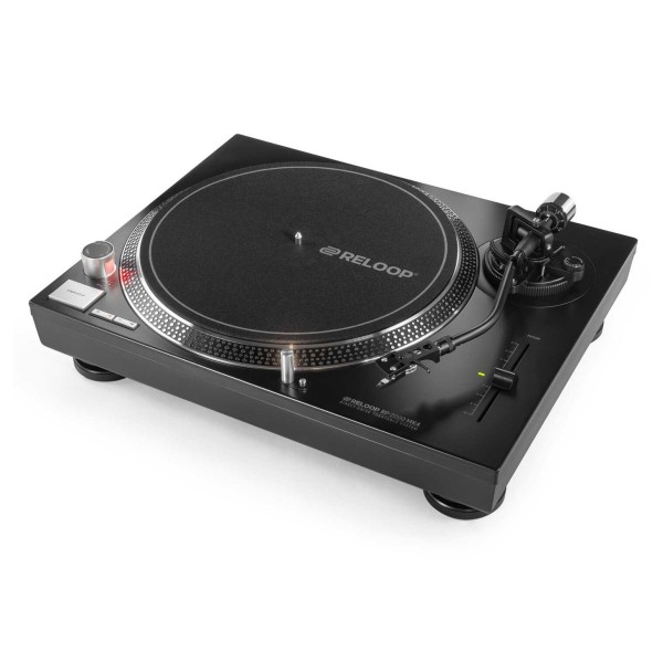 Reloop Turntable RP-2000 MK4, Black - Angled