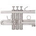 Bach Stradivarius 180S43R Trumpet, Reverse Leadpipe, Silver Plated 7