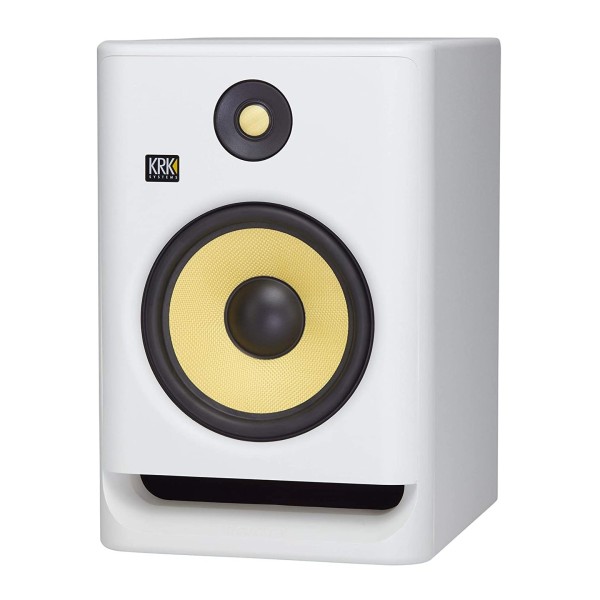 KRK Rokit RP8 Studio Monitor, White - Angled