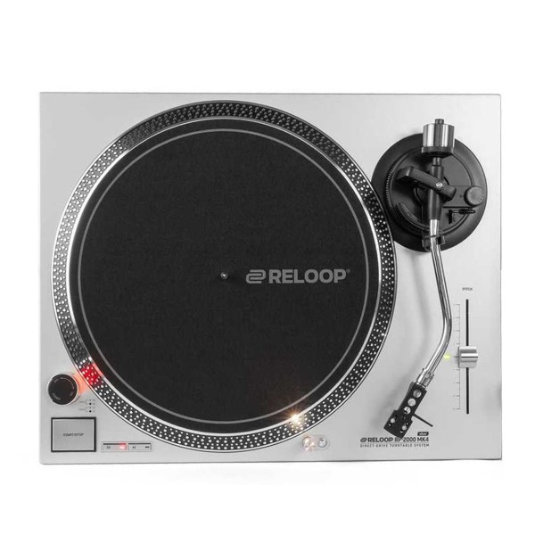 Reloop Turntable RP-2000 MK4, Silver - Top