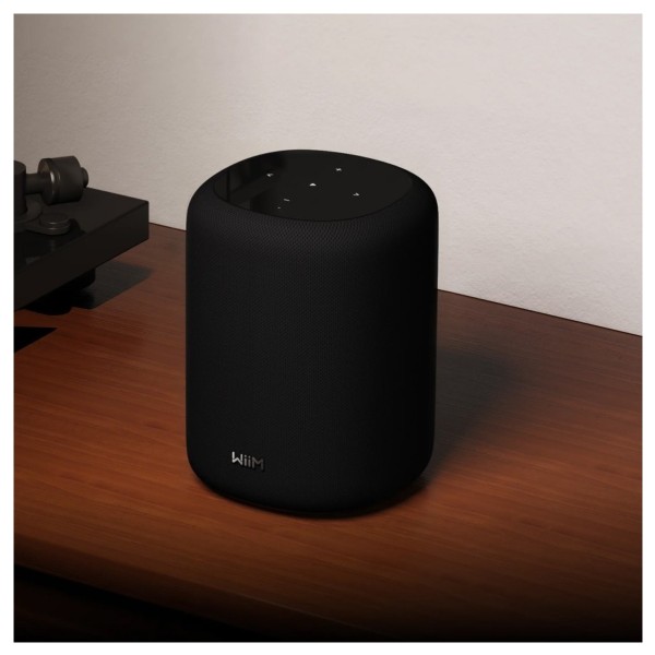 WiiM Sound Lite Wireless Smart Speaker Twin Pack, Black - lifestyle 2 