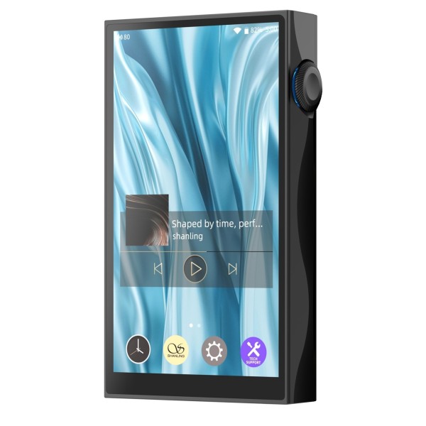 Shanling M3 Plus Digital Audio Player, Black - Angled