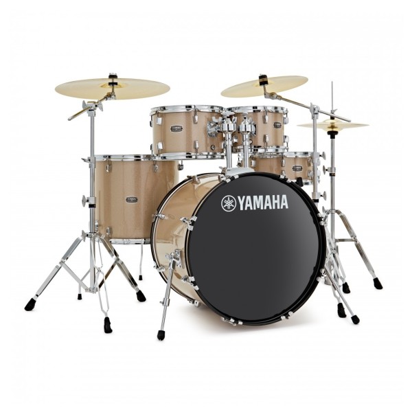 Yamaha Rydeen 20" Drum Kit w/Cymbals, Champagne Glitter