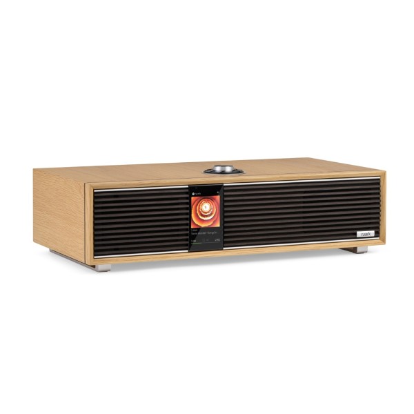 Ruark Audio R410 Integrated Music System, 40th Anniversary White Oak - angle 
