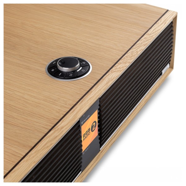Ruark Audio R410 Integrated Music System, 40th Anniversary White Oak - top buttons