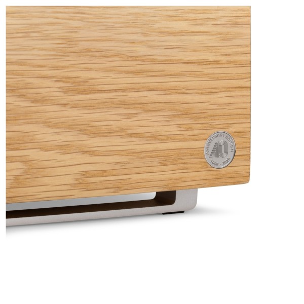 Ruark Audio R410 Integrated Music System, 40th Anniversary White Oak- plaque 
