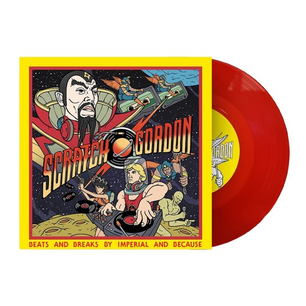 Scratch Gordon by DJ Because and Imperial Scratch Record - Front w/ Vinyl