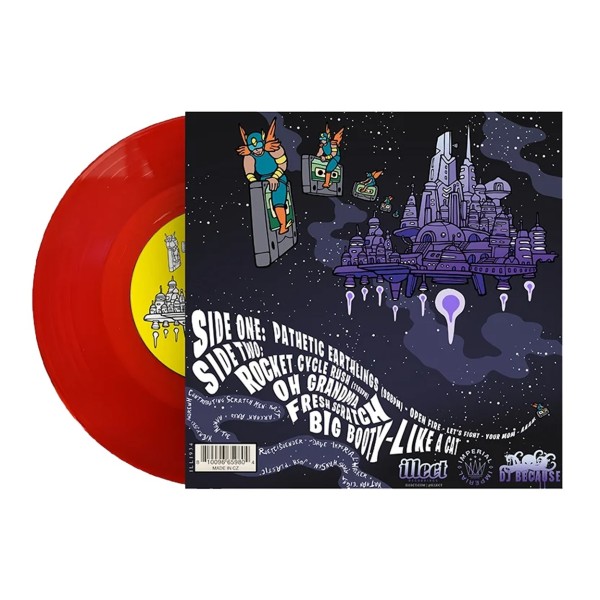 Scratch Gordon 7-Inch, Candy Red Vinyl - Rear w/ Vinyl