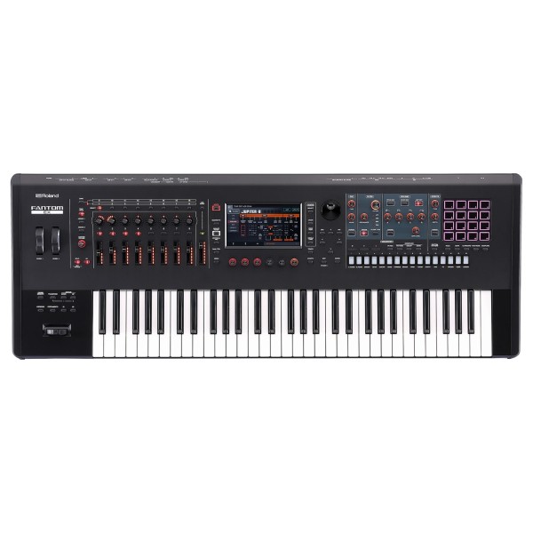 Roland Fantom-6 EX 61-Key Synthesizer Keyboard - Top