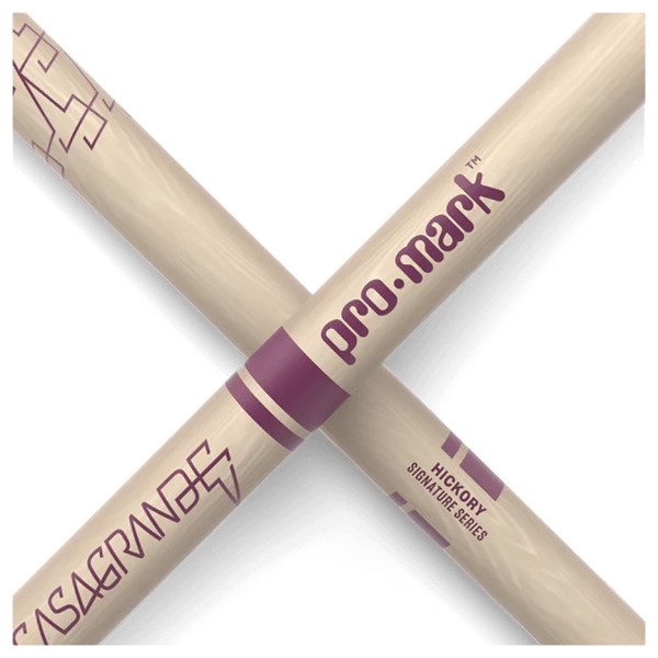 Promark Eloy Casagrande Signature Raw Hickory Drumstick, Wood Tip