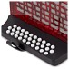 Diatonic Button Accordion by Gear4music, 12 Bass