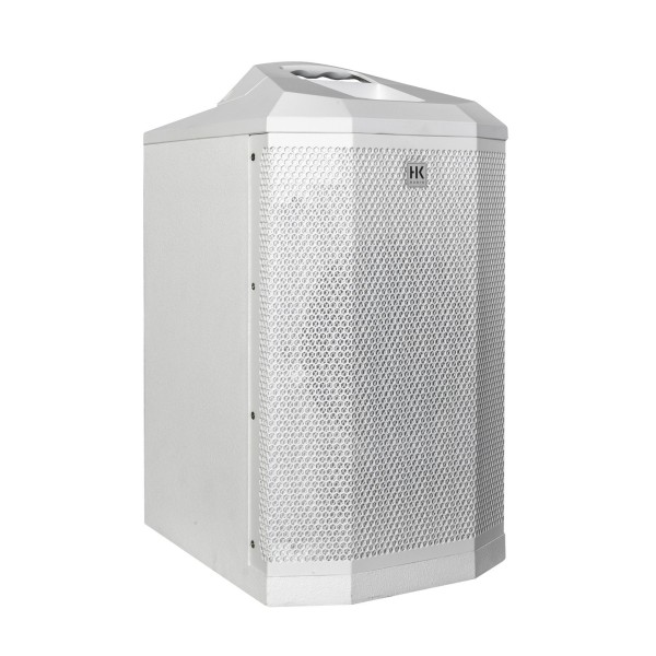 HK Audio Polar 8 MK2 Column PA System White Subwoofer - Left Angle