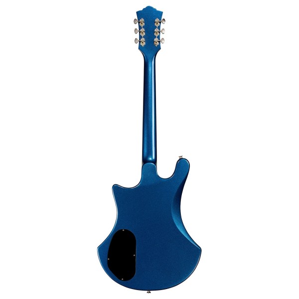Guild S-300 Deluxe Electric Guitar, Neptune Blue Metallic - back