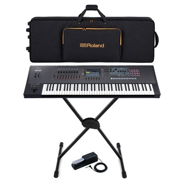 Roland Fantom-7 EX 76-Key Synthesizer Keyboard Bundle - Full Package