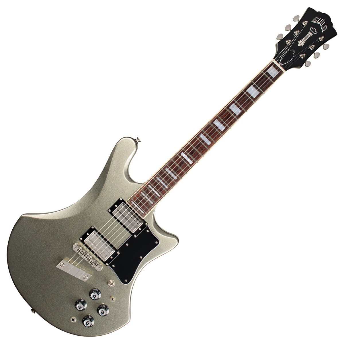 Guild S-300 Deluxe Electric Guitar Vintage Sterling Metallic