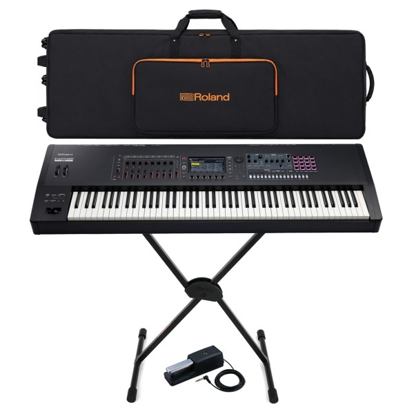 Roland Fantom-8 EX 88-Key Synthesizer Keyboard Bundle - Full Package